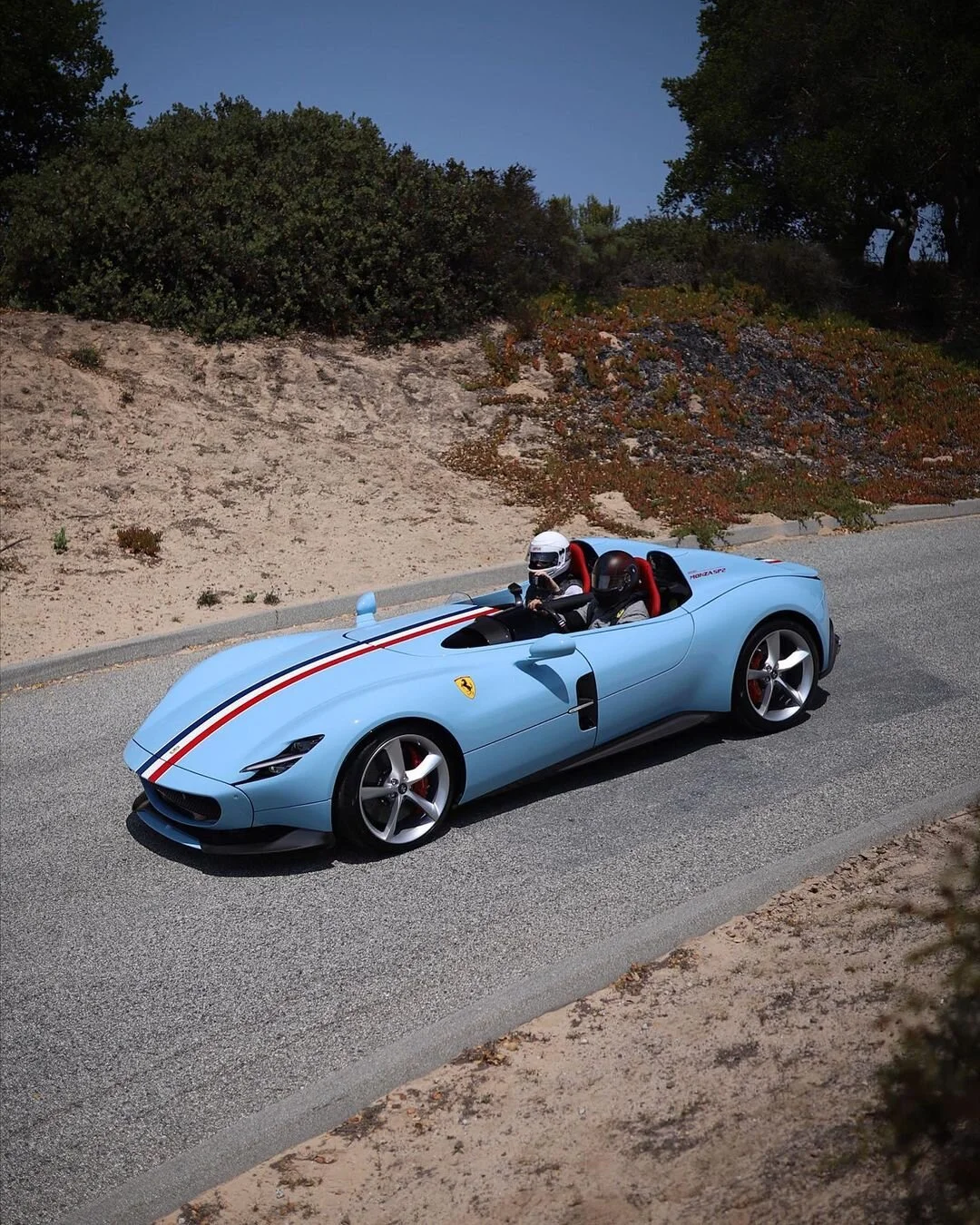 Ferrari Monza SP2 at Laguna Seca during the Monterey Car Week