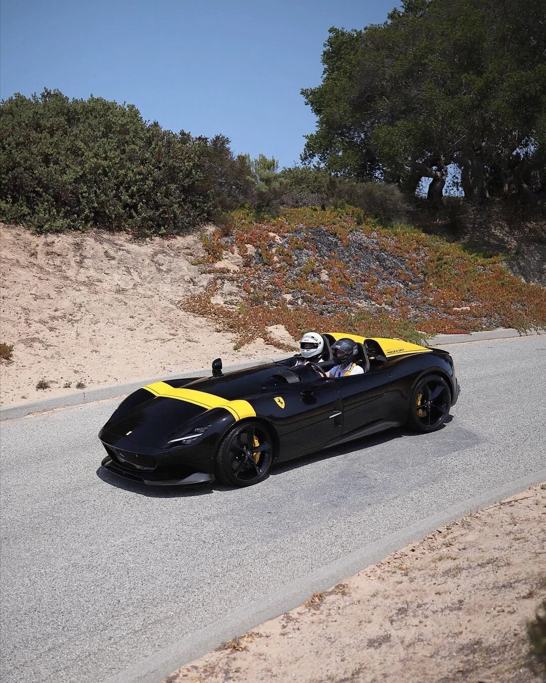 Ferrari Monza SP2 at Laguna Seca during the Monterey Car Week