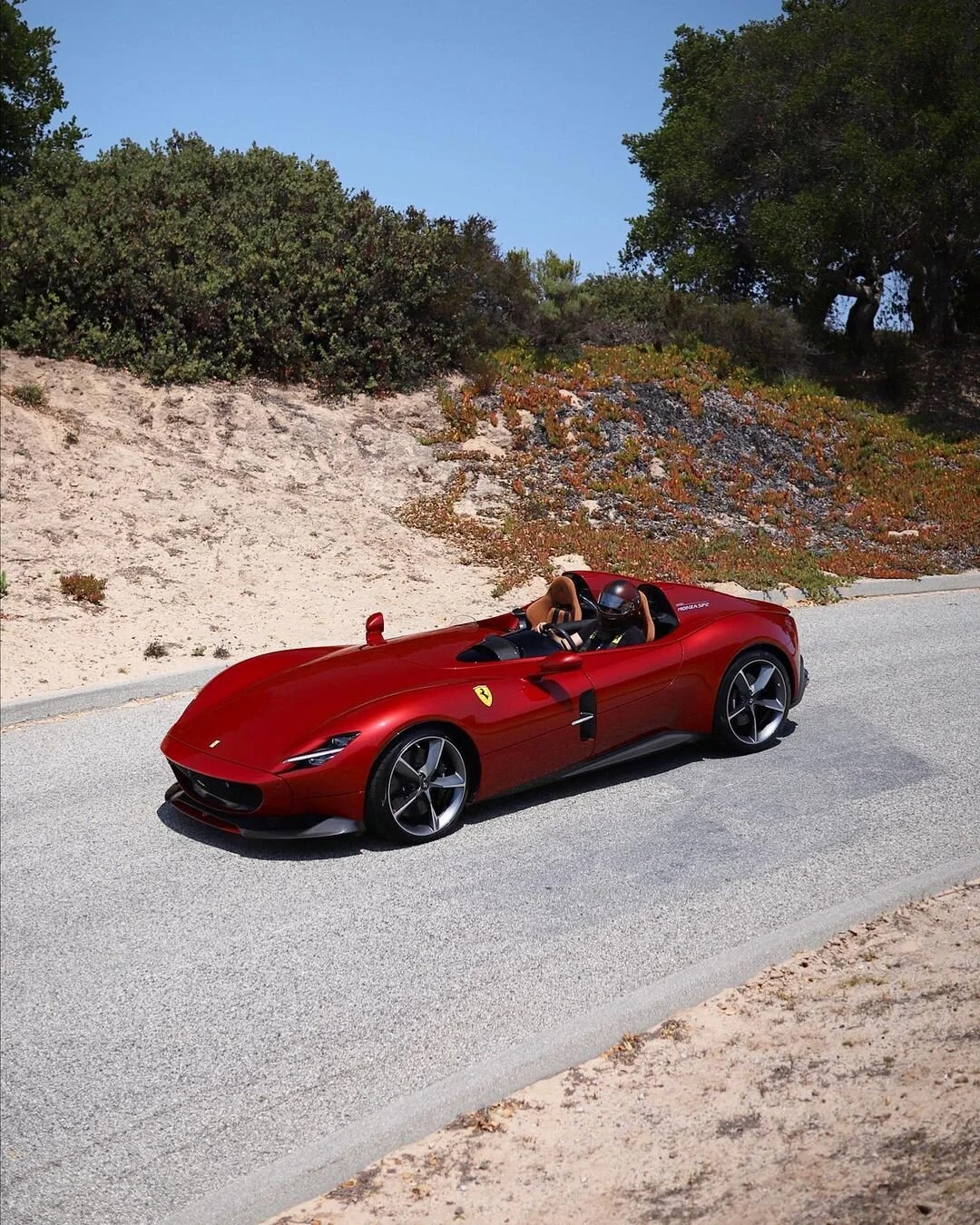 Ferrari Monza SP2 at Laguna Seca during the Monterey Car Week