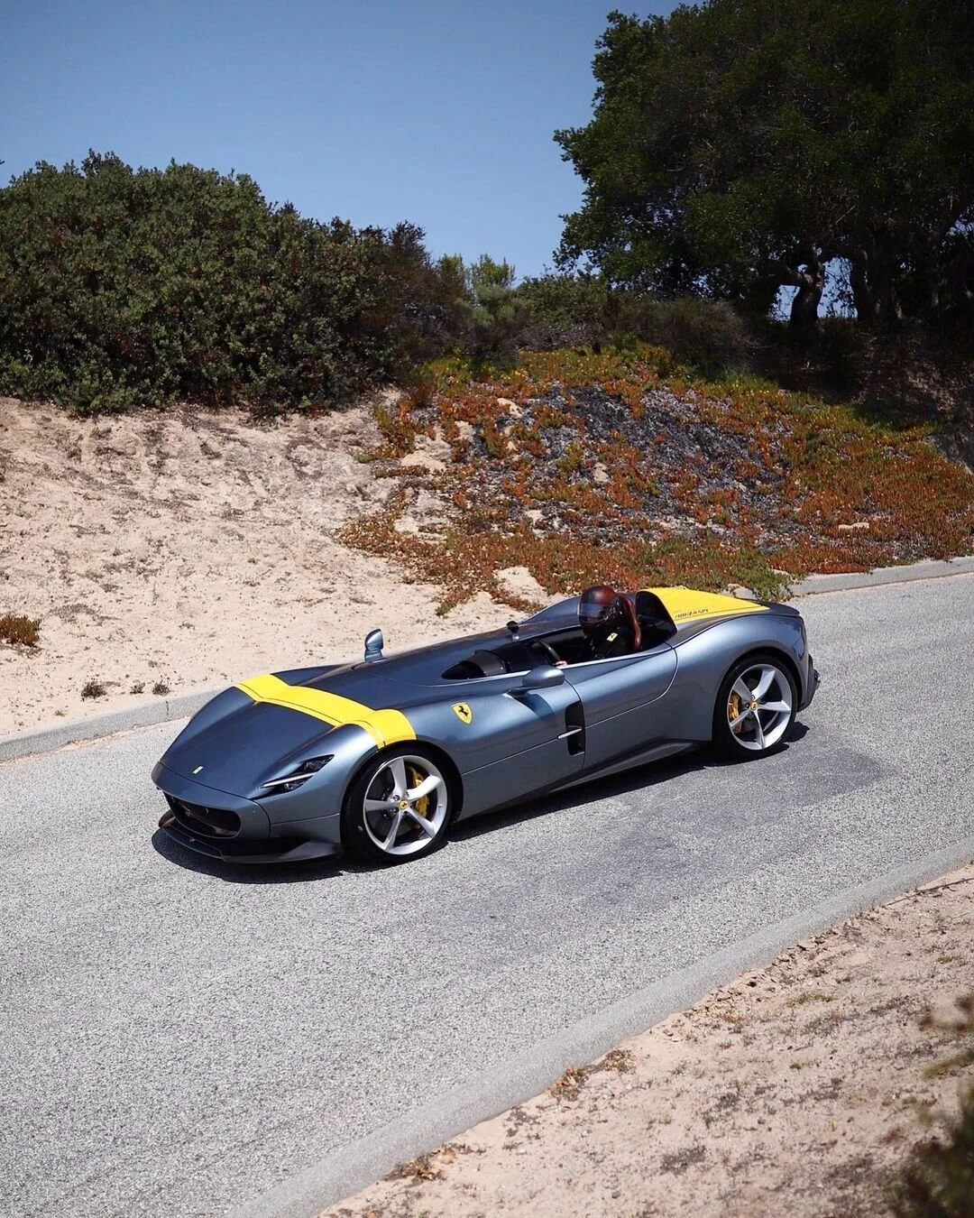 Ferrari Monza SP1 at Laguna Seca during the Monterey Car Week