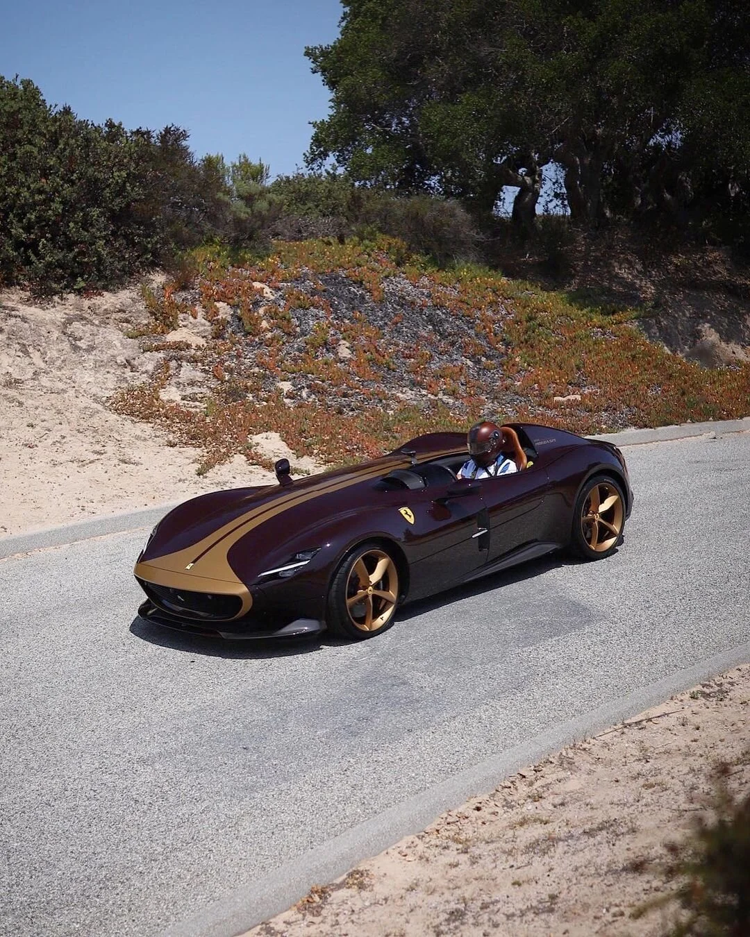 Ferrari Monza SP1 at Laguna Seca during the Monterey Car Week