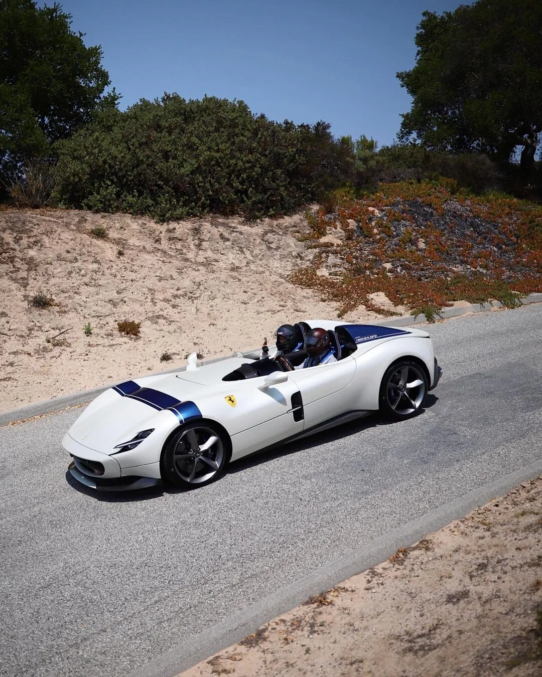 Ferrari Monza SP2 at Laguna Seca during the Monterey Car Week