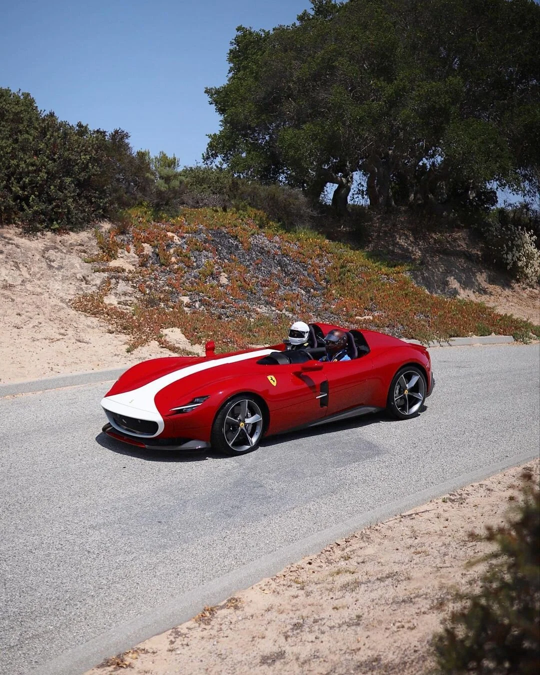 Ferrari Monza SP2 at Laguna Seca during the Monterey Car Week