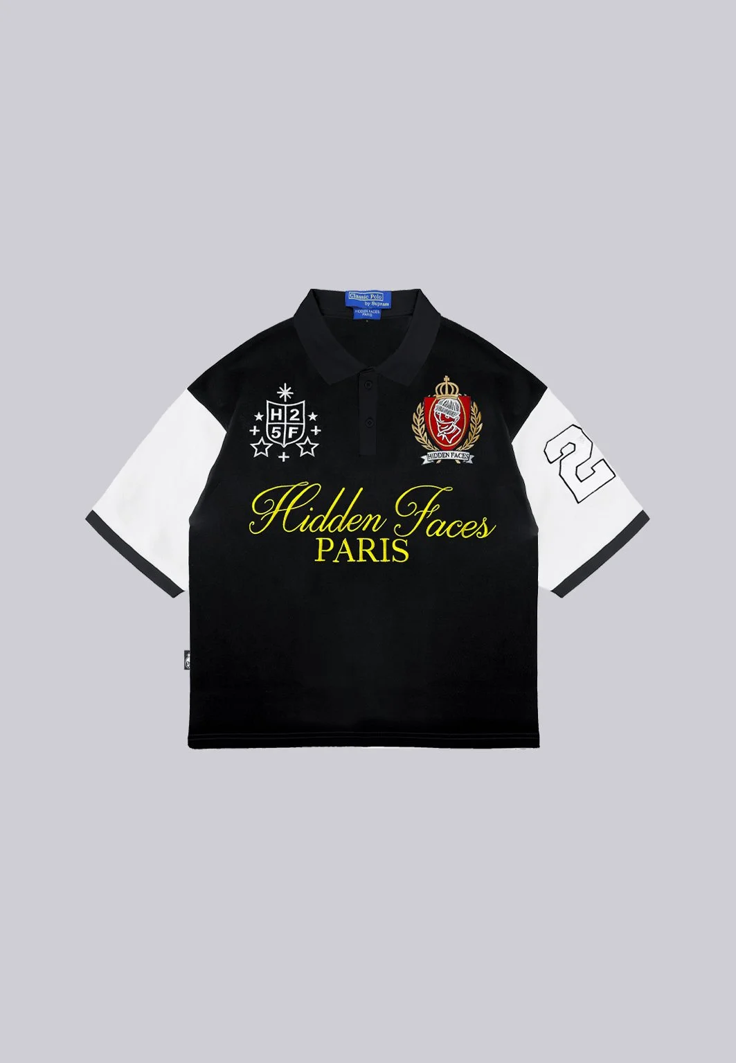 HIDDEN FACES BLACK POLO