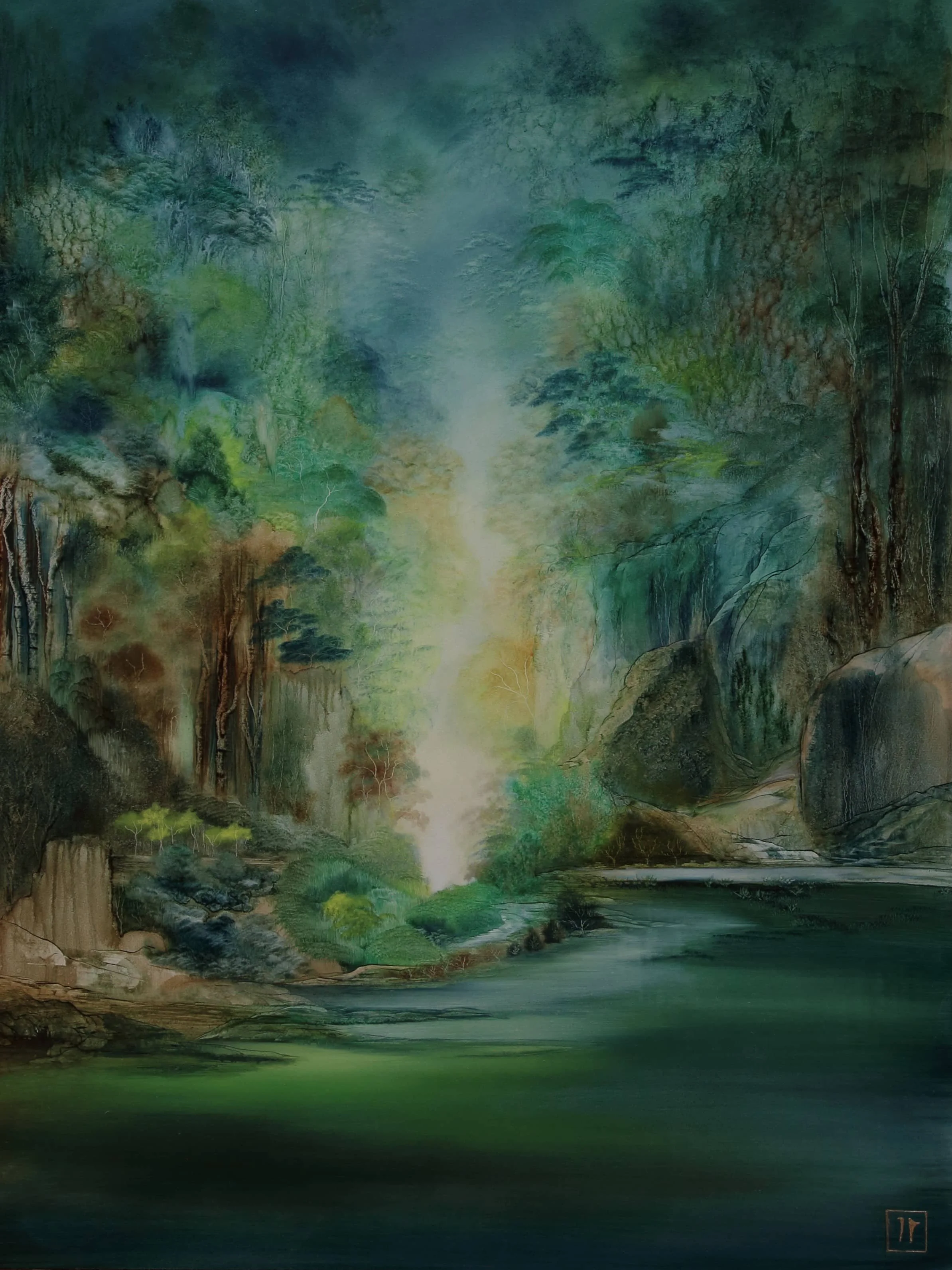 Au bord du lac vert - vendu