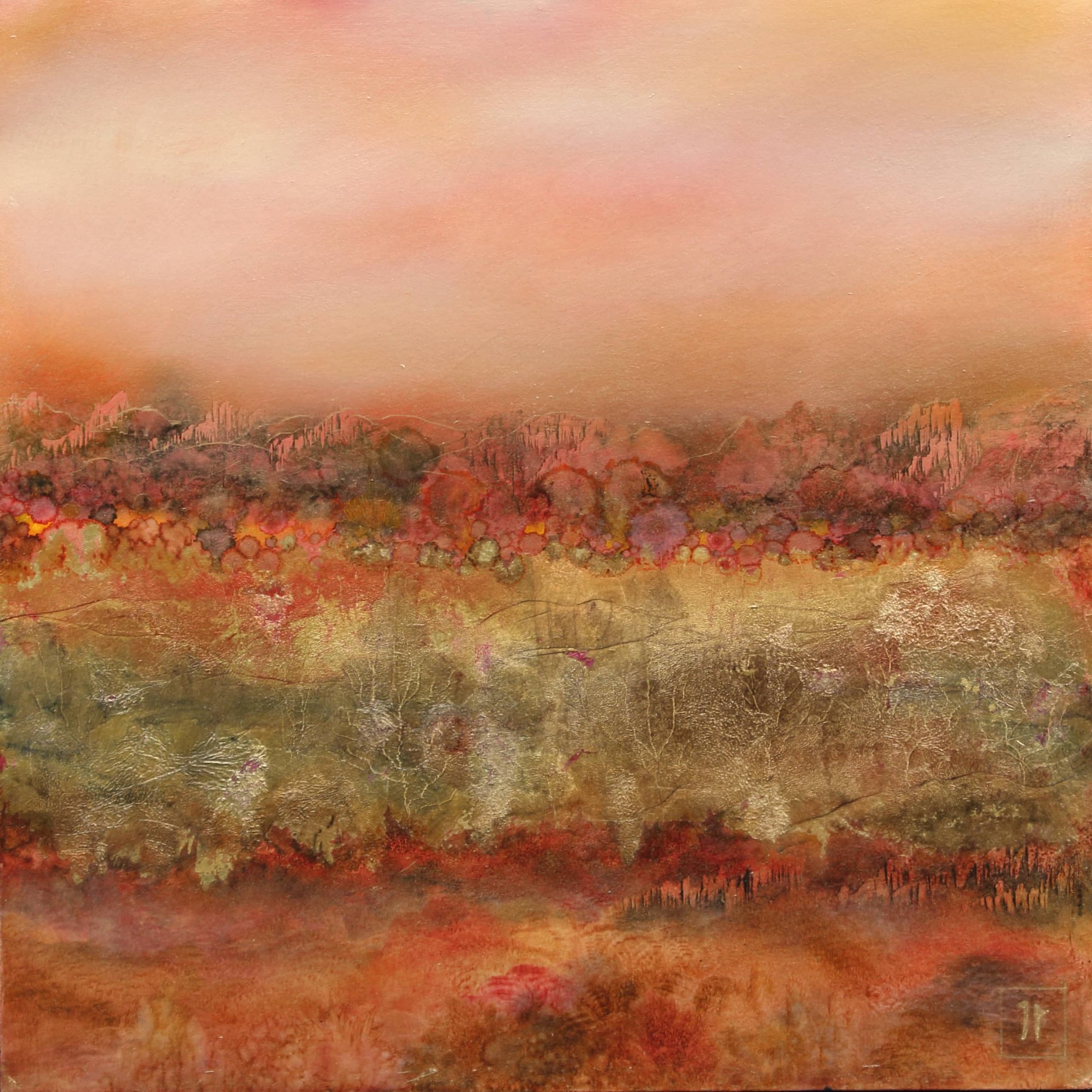 L'or caché des arbres - 40cmx40cm