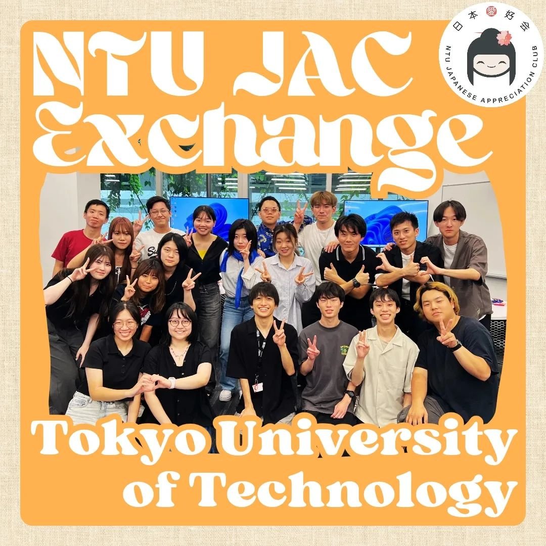 Hey JACians! 🎉

We had an amazing time welcoming students from Tokyo University of Technology to NTU! 🇯🇵🤝🇸🇬 After an exciting tour around our campus, we dove into cultural exchanges and indulged in some delicious local snacks. 🌏🍬 Not only did