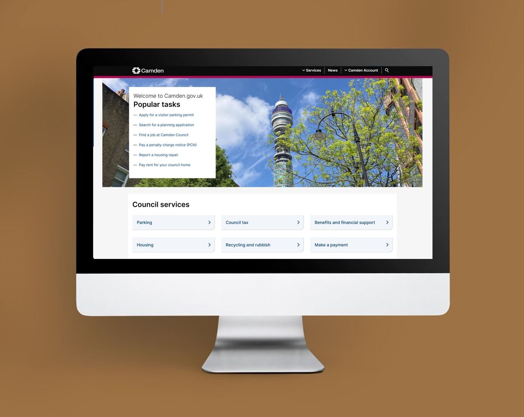 Creating an MVP design system at Camden Council