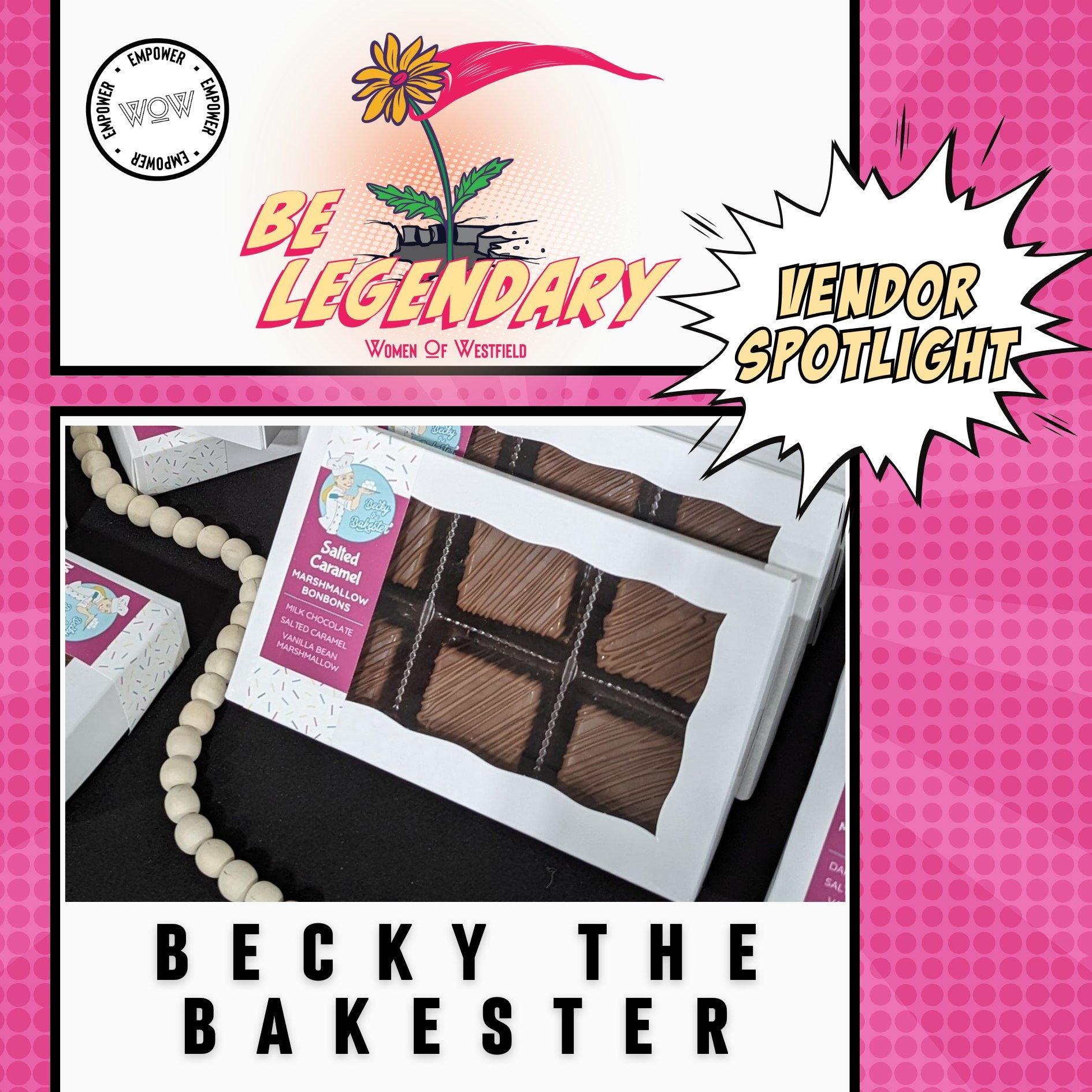 VENDOR SPOTLIGHT WEEK! 🎉

Tickets are still available for Be Legendary on November 14th from 5-9 PM at the Westfield Washington Public Library! Don&rsquo;t miss out on supporting local and finding those one-of-a-kind gifts! 🛍️ ⬇️

@beckythebakester