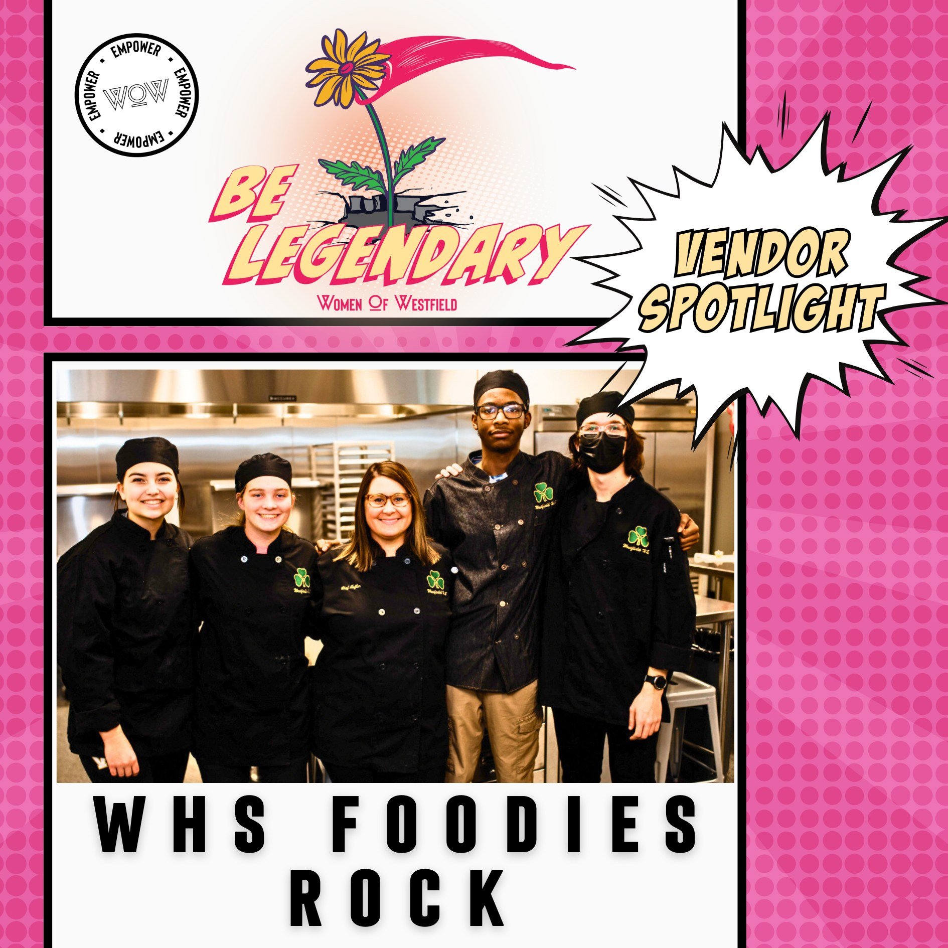 VENDOR SPOTLIGHT WEEK! 🎉

We are officially ONE WEEK away from Be Legendary! Have you gotten your ticket yet? Check out more of our amazing vendors to discover one-of-a-kind gifts! ⬇️

WHS Culinary Arts is fueling the fun with hors d'oeuvres (PS: Ch