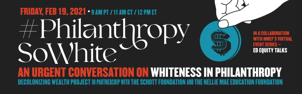 #PhilanthropySoWhite