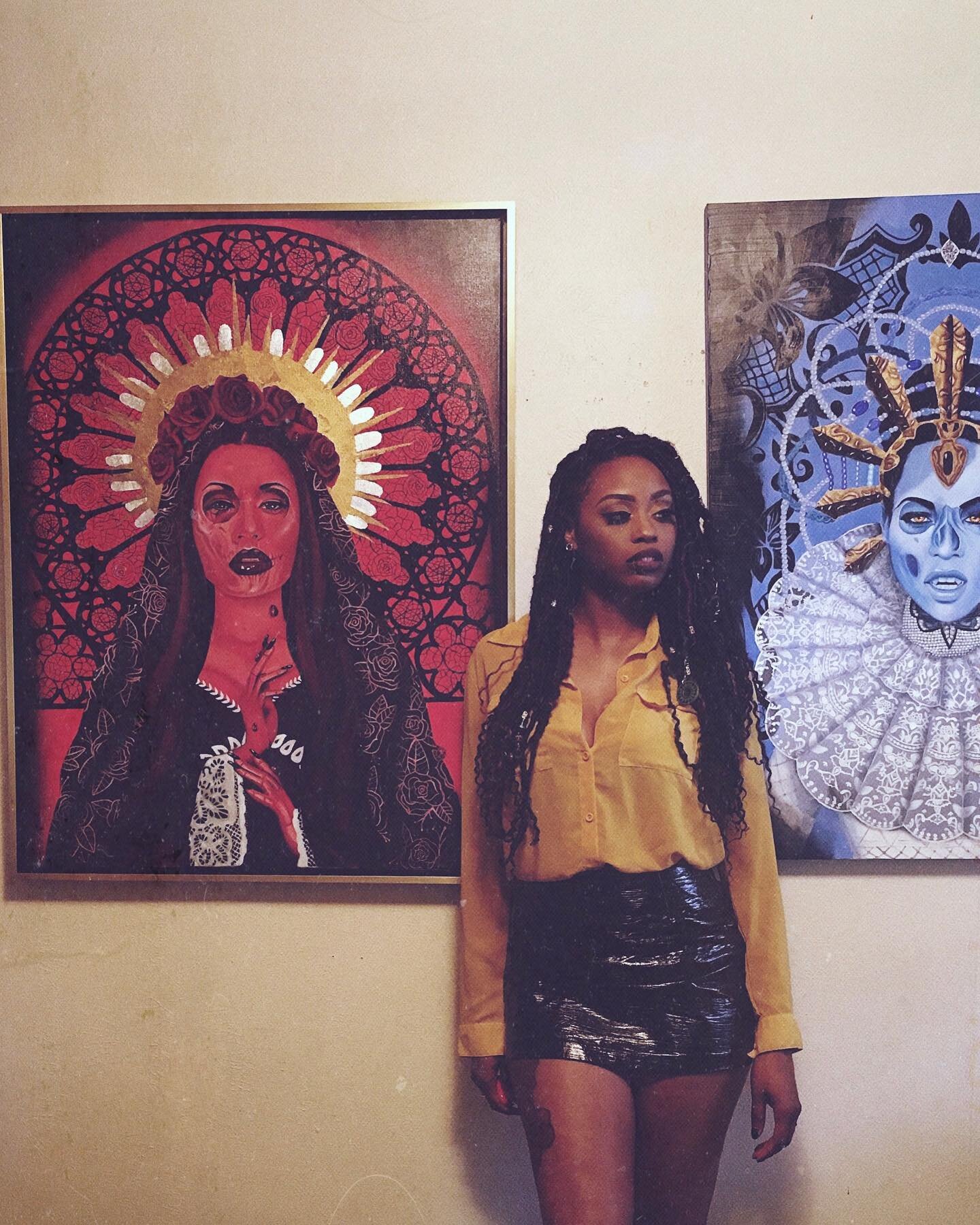 Late night post just cuz. 

&bull;
&bull;
&bull;
&bull;
#asiavondope #contemporaryarts #austinart #austinartist #austinarts #oilpaintings #oilpaintingart #maximalism #femaleartist #femaleartistofinstagram #studioscenes #studioshot #darkpopart #painti