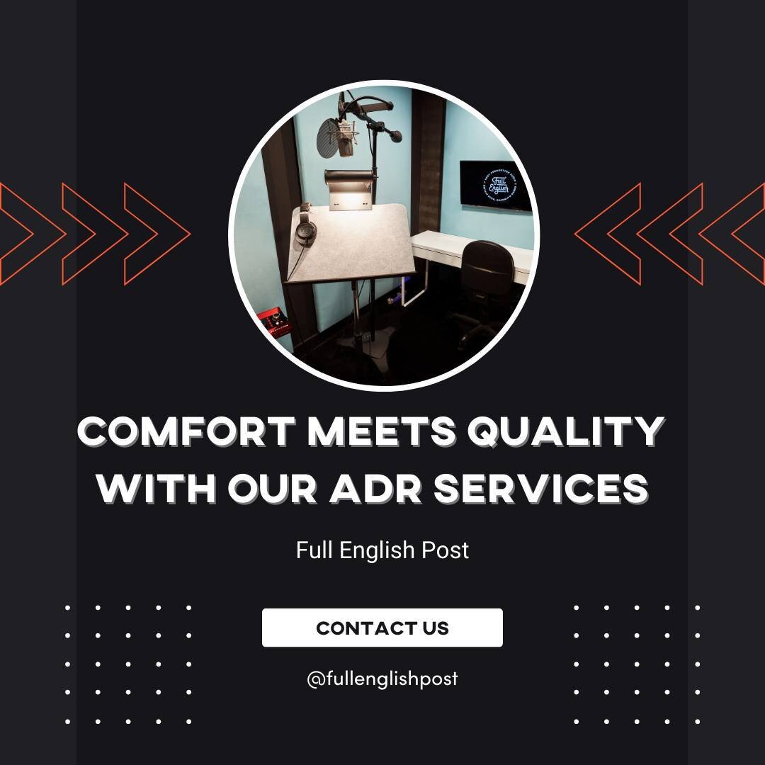 Hey! Did you know that we offer voice-over and ADR services that'll take your audio to the next level?

Check out the link in bio for more info.
.
.
.
#postproduction #audioexperts #sounddesigner #mixing #mixingstudio #recordingstudio #audiopostprodu