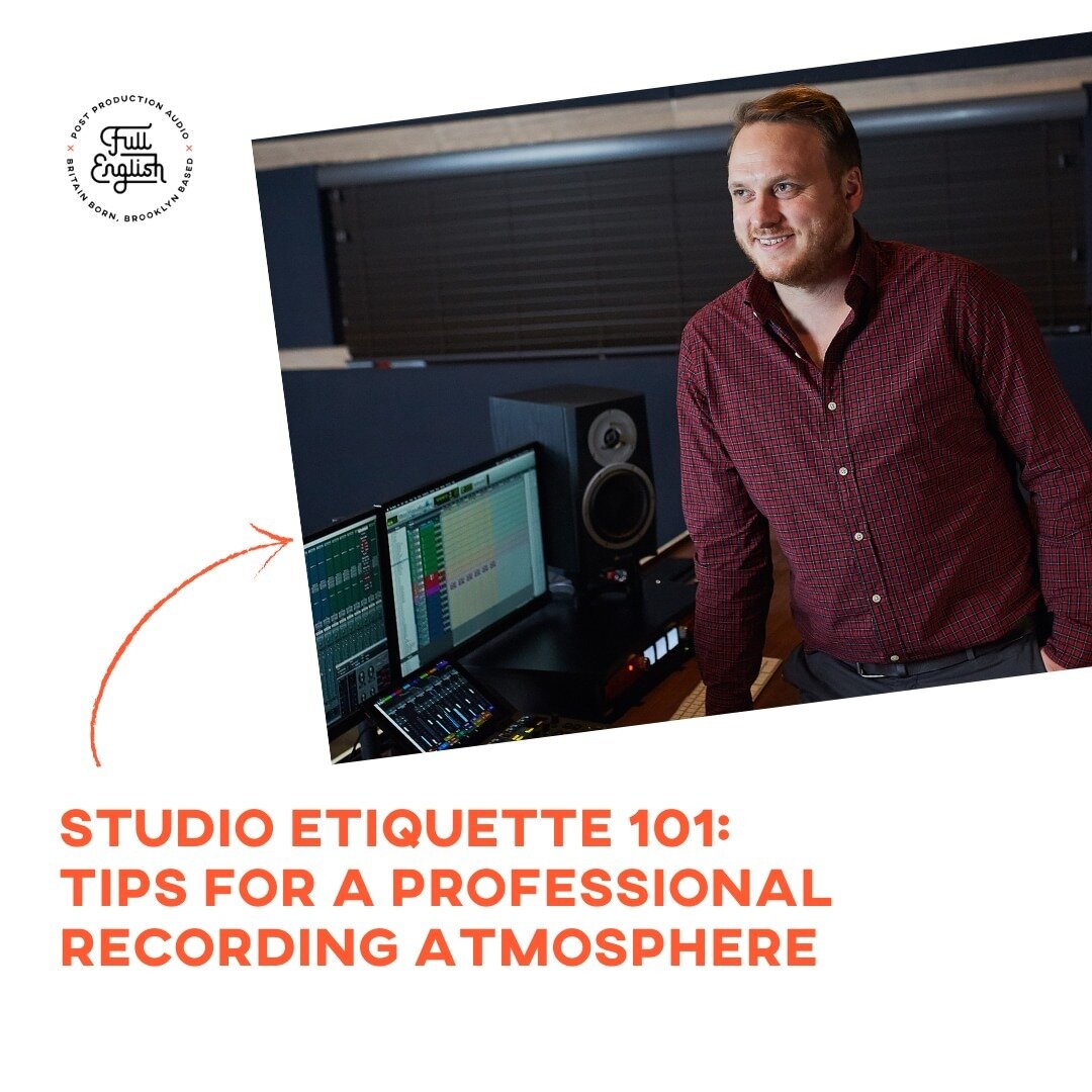 Hey audio enthusiasts! We're excited to share some personal tips from our engineers at Full English Post ⬇️

👉Studio Etiquette: Keep the workspace tidy and maintain a professional atmosphere - first impressions matter!

👉Client Comfort: Set up the 