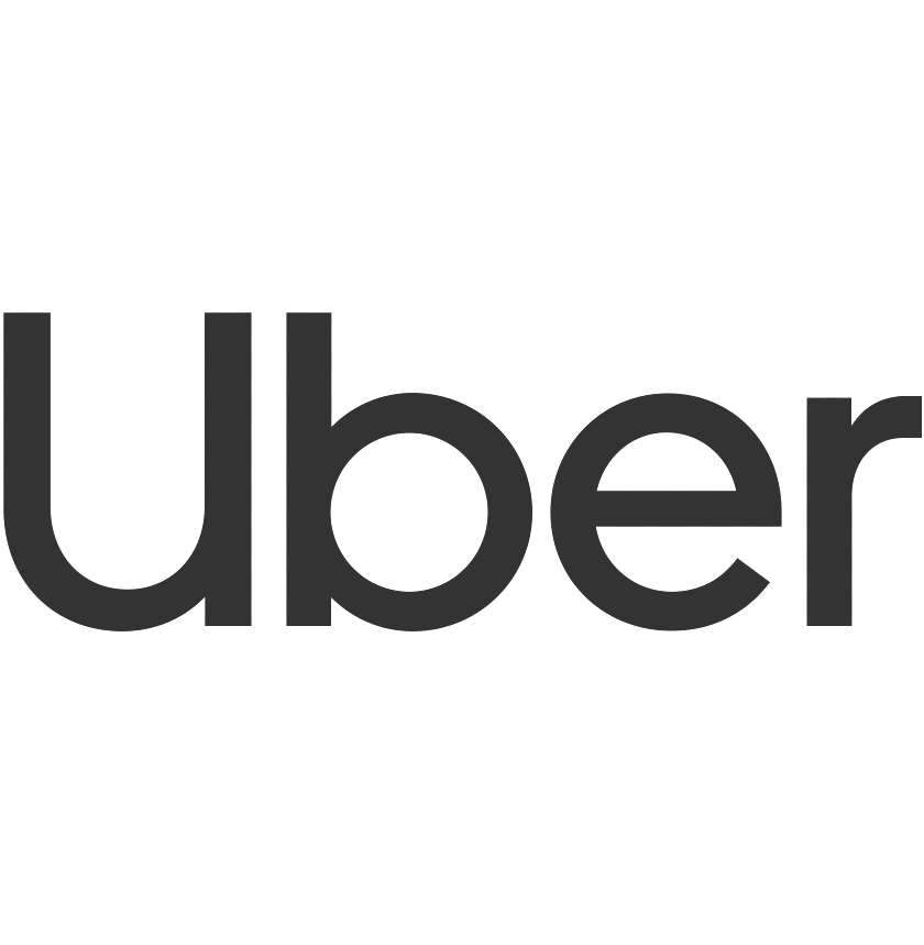 Uber logo in black text on a white background
