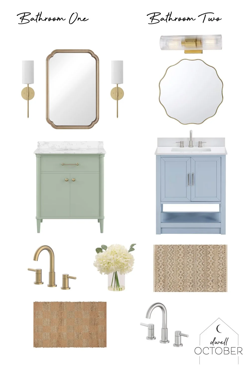 A #dwelloctoberstudio design challenge: the moodboards and the plans