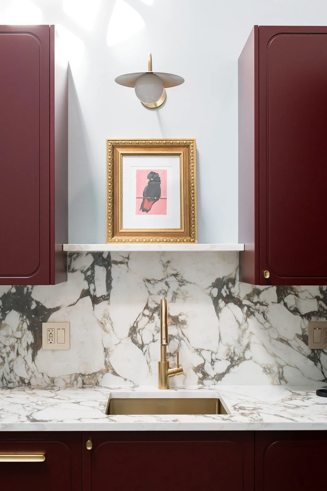 The #dwelloctoberstudio church to condo revival kitchen close up