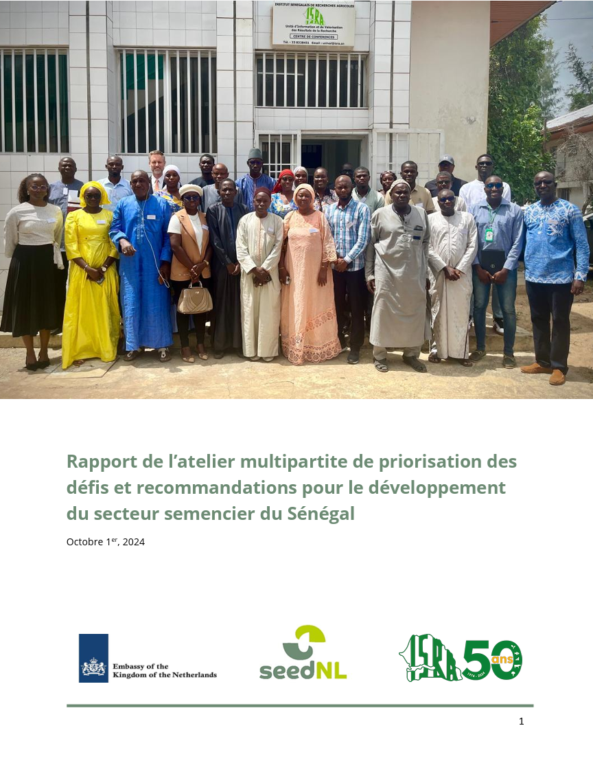 Seed Sector Study Senegal
