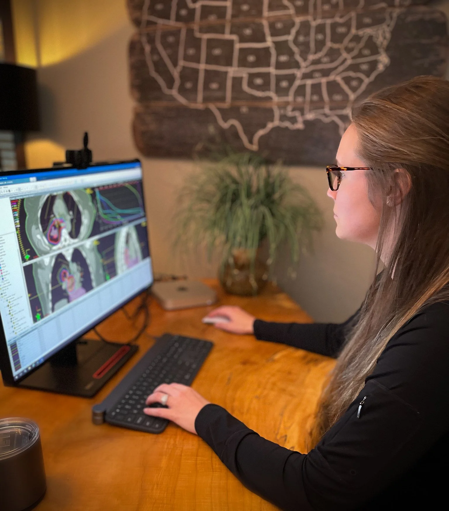 Remote Dosimetry services performed on the computer