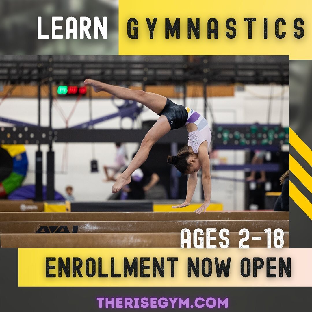 ✨RISE Up! Gymnastics, ninja &amp; cheer for kids 2-18. Enroll now at TheRiseGym.com or call (310) 219-6185. 🤸🏽&zwj;♀️💪