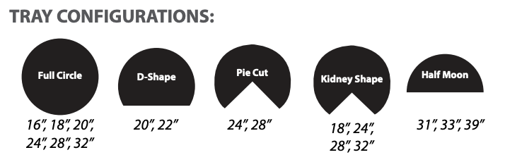 Lazy Susan Shapes Explained: Full Circle vs D-Shape vs Pie Cut vs Kidney vs Half-Moon