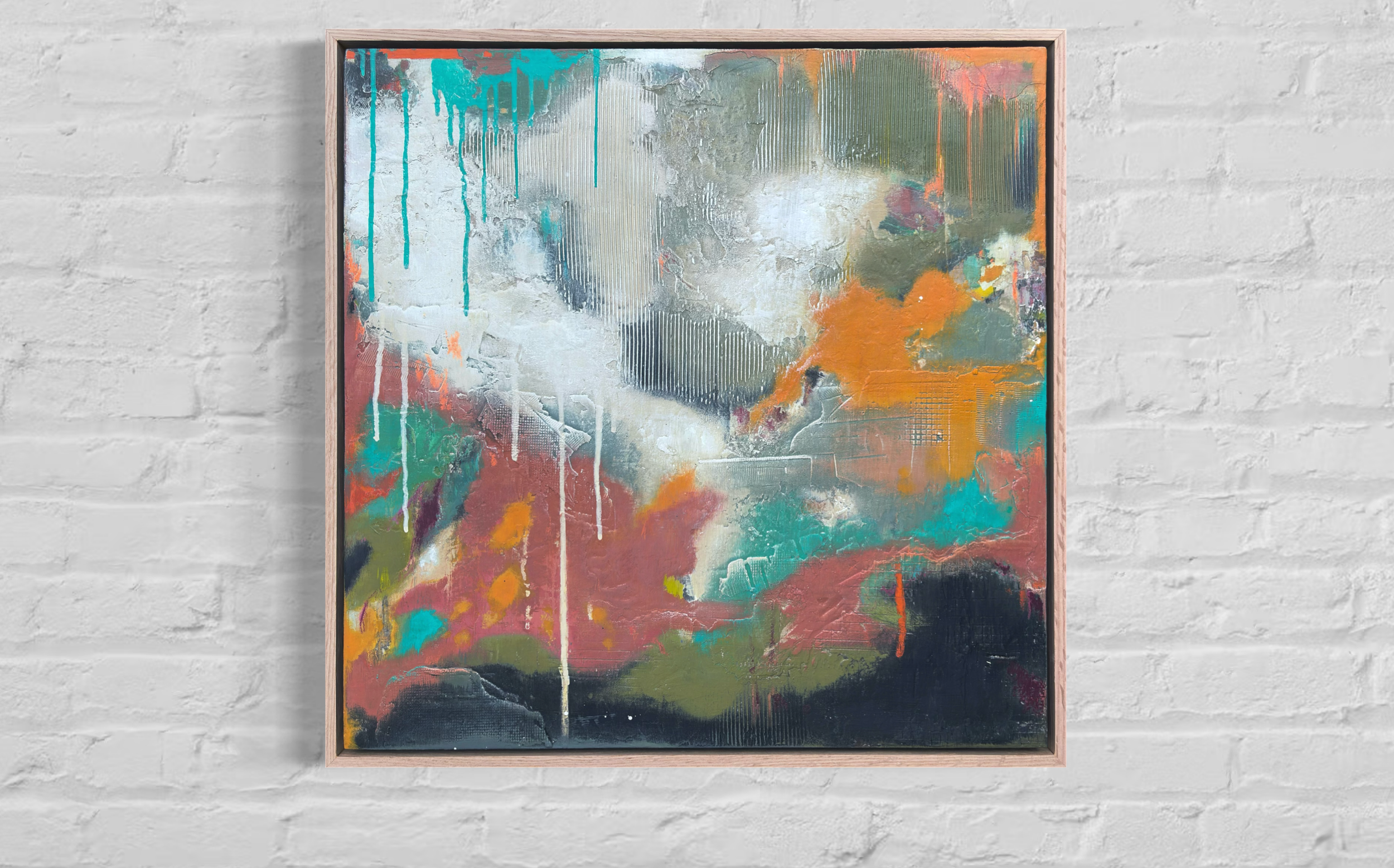 Everything In Its Right Place - 21.25” x 21.25” (Framed)