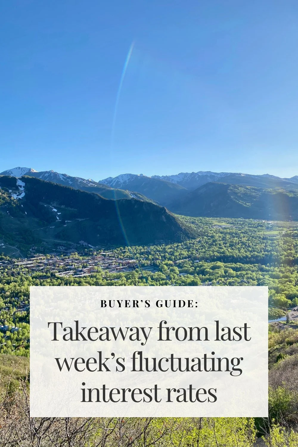 Buyer’s Guide: What lesson can we learn from the drop and subsequent resurgence of mortgage rates below and above 6% last week?