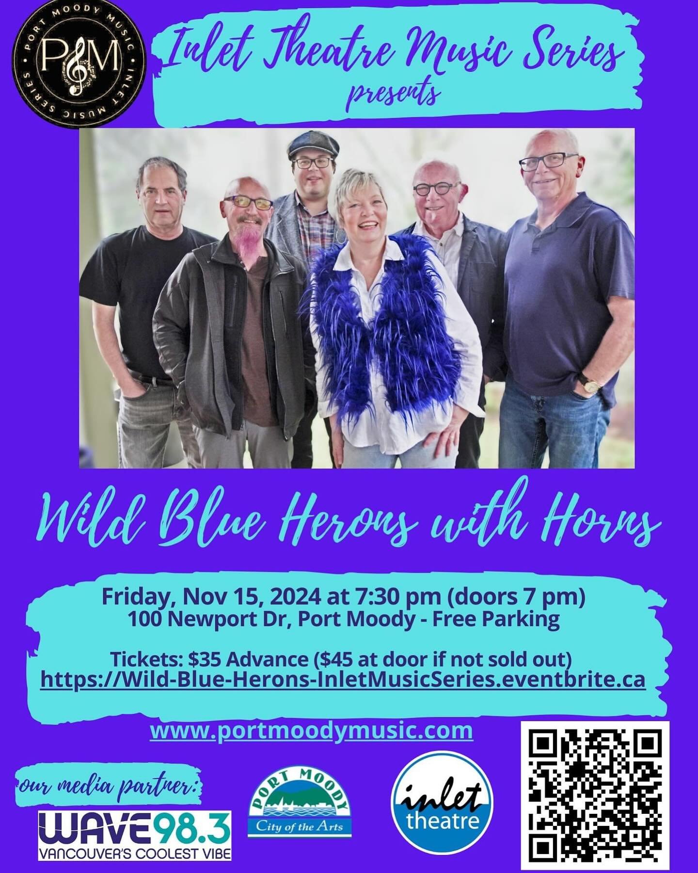 We are thrilled to bring our full band to our hometown on Friday November 15th! @inlettheatremusicseries in @cityofpomo 
 
This will be the biggest band we played with live - rhythm section, horn section, guitar and background vocals!  We will play s