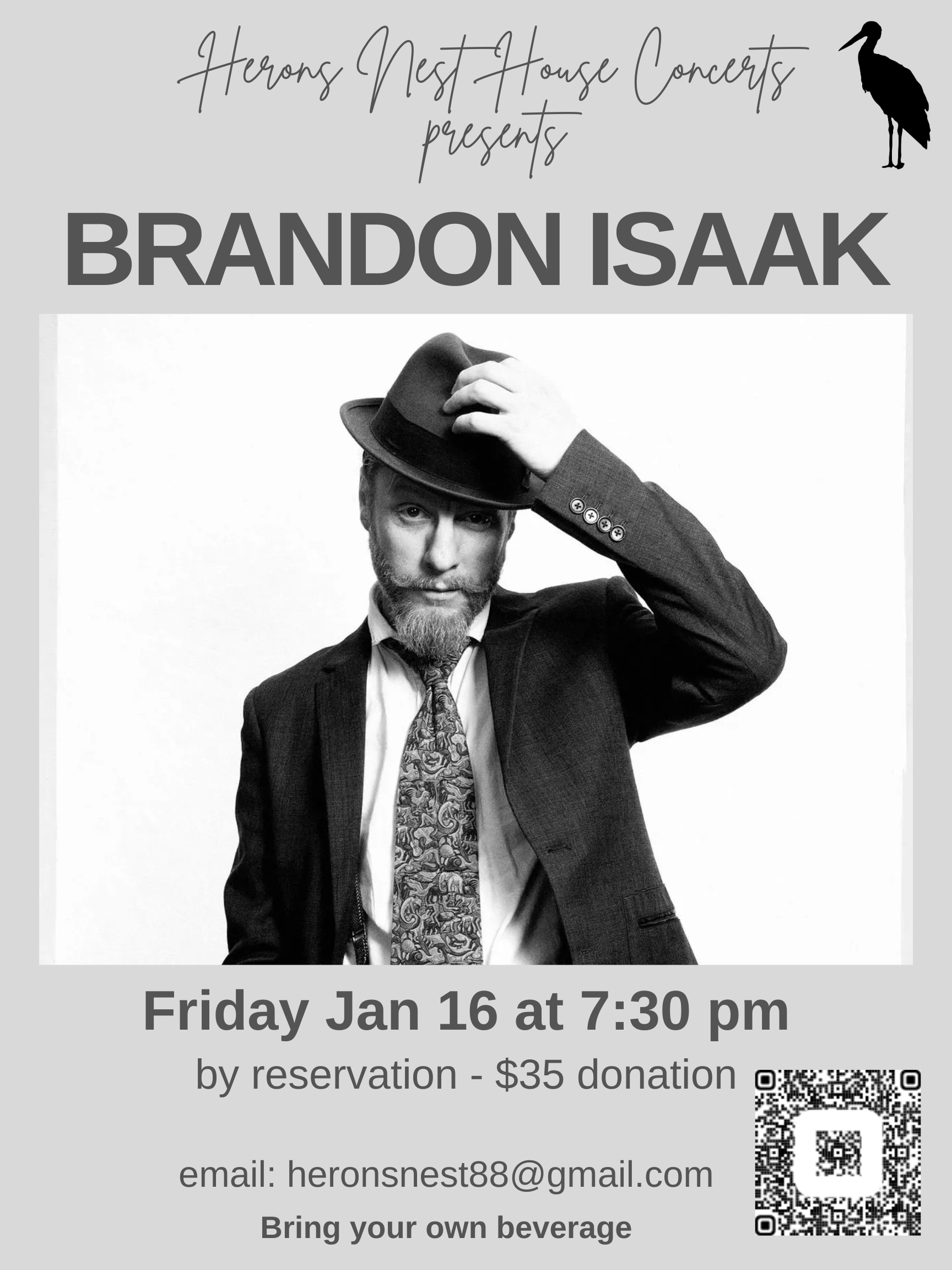 Brandon Isaak at Herons Nest — Wild Blue Herons