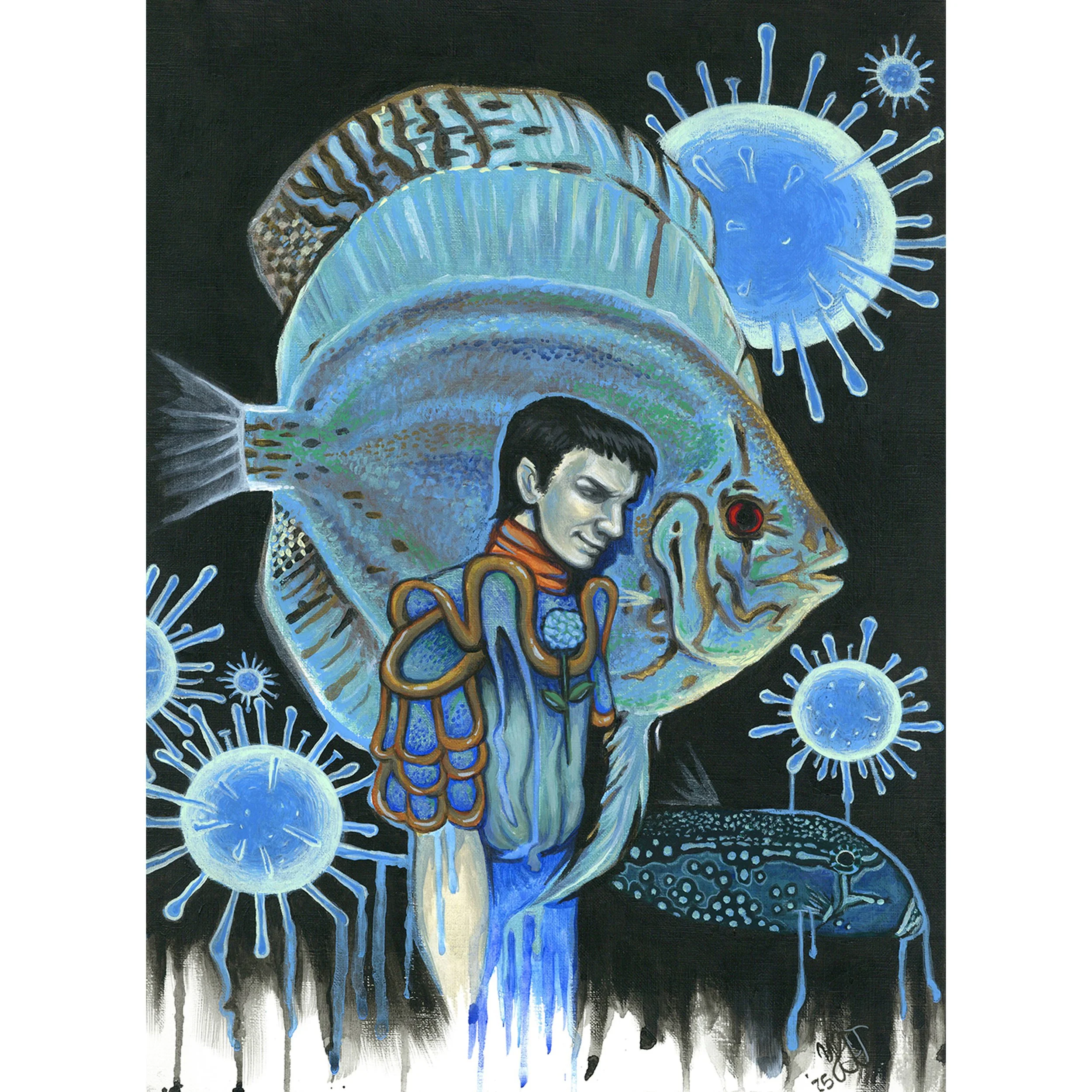 Fish Triptych III by Yousha Tighe