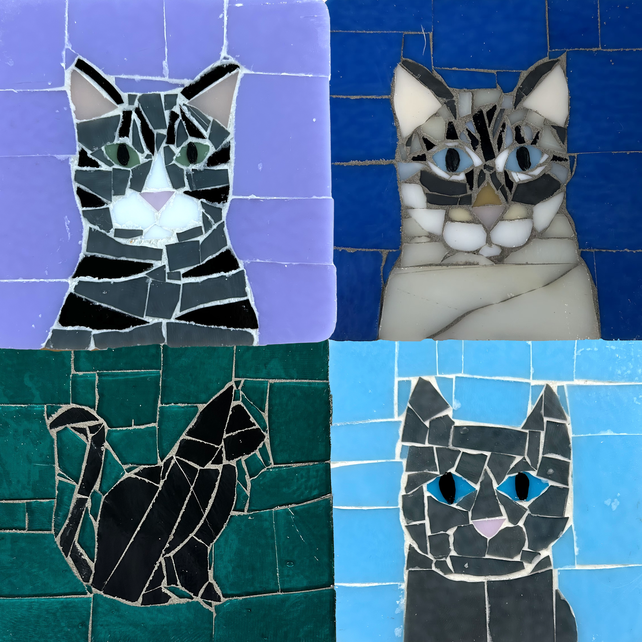 Marissa Wegner Custom Cat Mosaic Commission