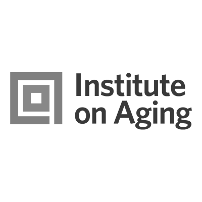 Logo for Institute on Aging. Specialist in community impact and non-profit event photography for the Institute on Aging by Michaela Joy Photography.