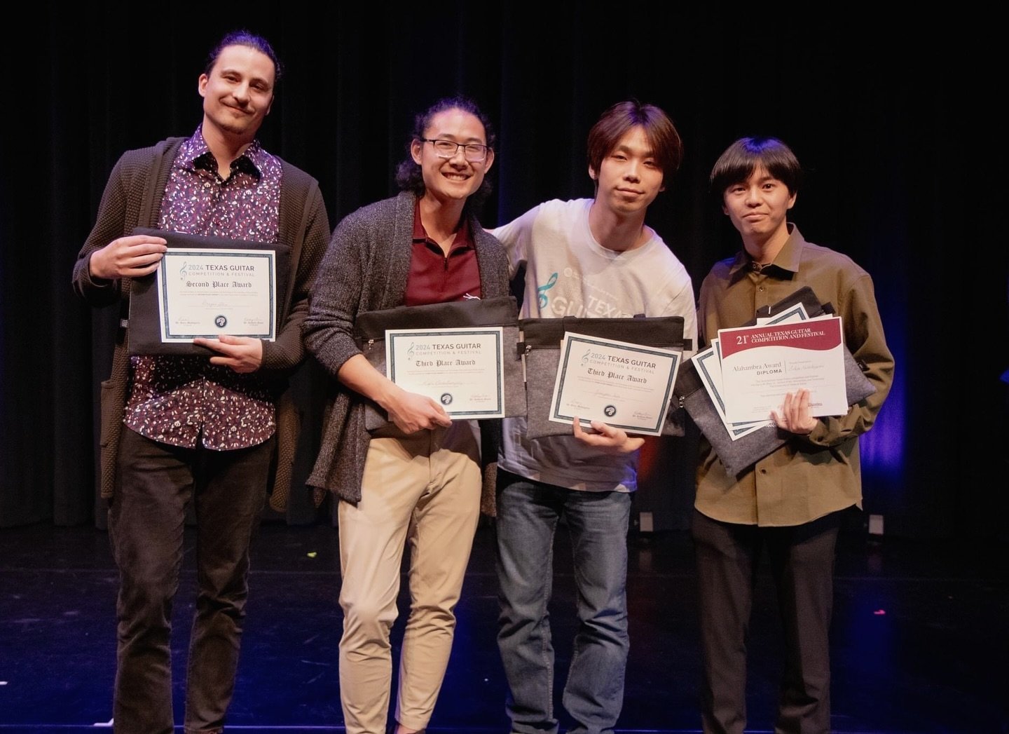 Earlier this month, first-year graduate student @kyle.khembo was awarded third place in the Texas Guitar Competition alongside @jiujiu_wu! Congratulations Kyle, and bravo to all of the finalists! 🎊 

@uwmilwaukee @uwmpsoa #music #musician #classical