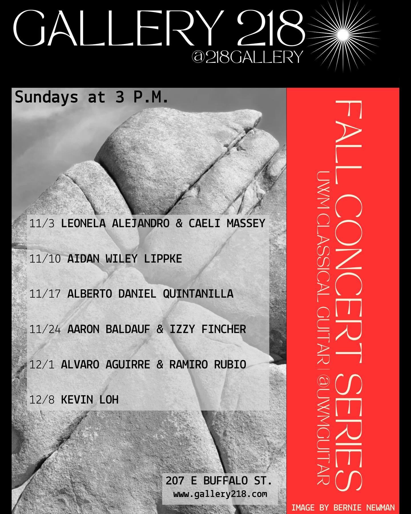 Music, refreshments, and incredible art &mdash; you can find us in the beautiful @218gallery on Sundays at 3 P.M. for our Fall Concert Series!

Image by Gallery 218 artist @bernienewman01 
🖼️: @caeliatoric 

-

@uwmilwaukee @uwmpsoa #music #musician