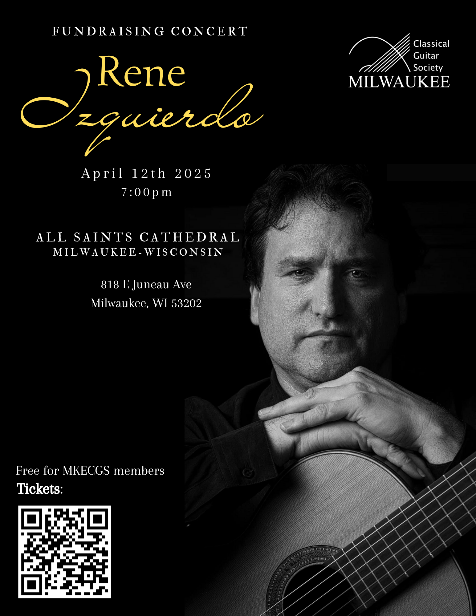 Milwaukee Classical Guitar Society Fundraising Concert