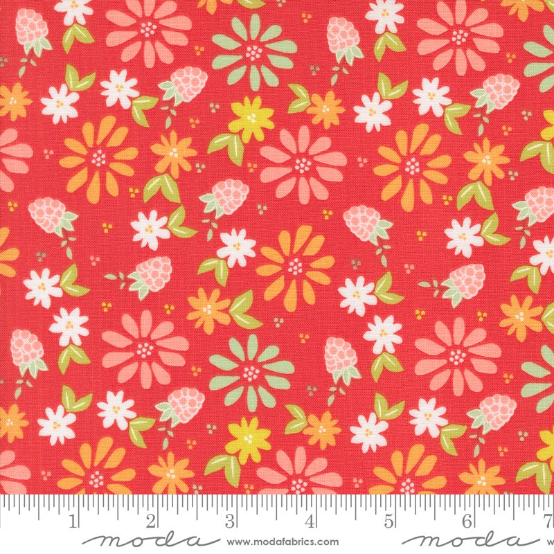 Raspberry Summer Spring Berries Raspberry Yardage