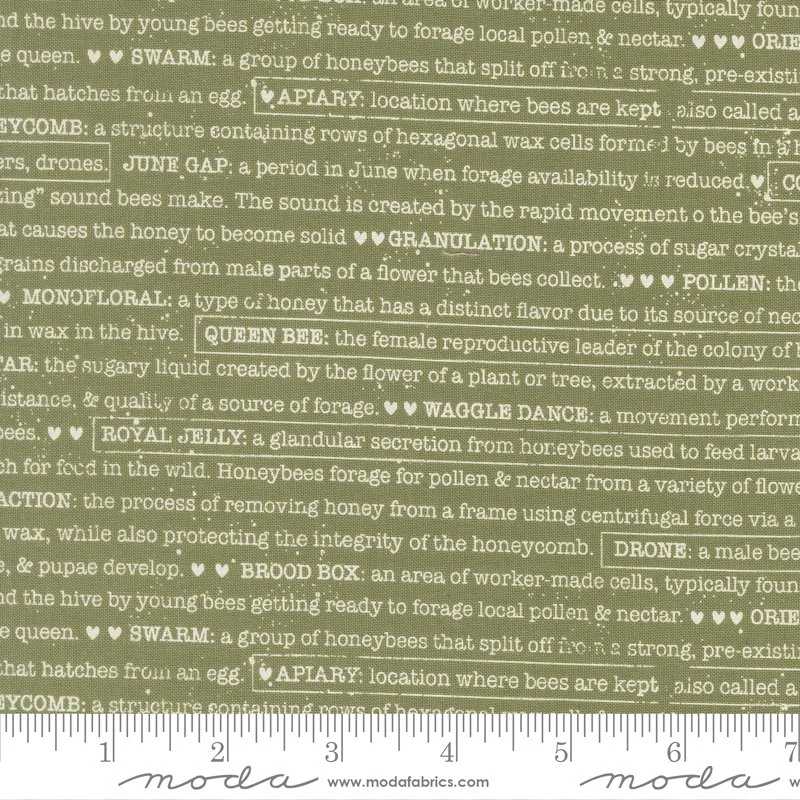 Wild Honey Buzz Words Fern Yardage