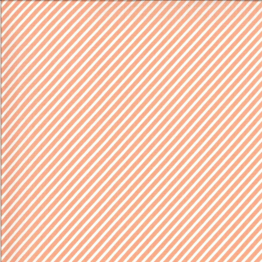 Happy Days Peach Stripe Yardage
