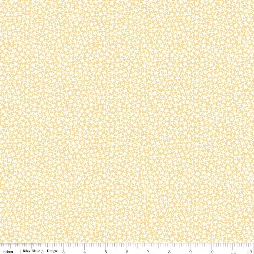 Sunshine and Sweet Tea Sweet Alyssum Sunshine Yardage
