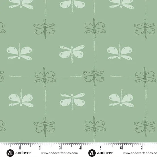 Meadow Walk Spring Dragonfly Daze Yardage