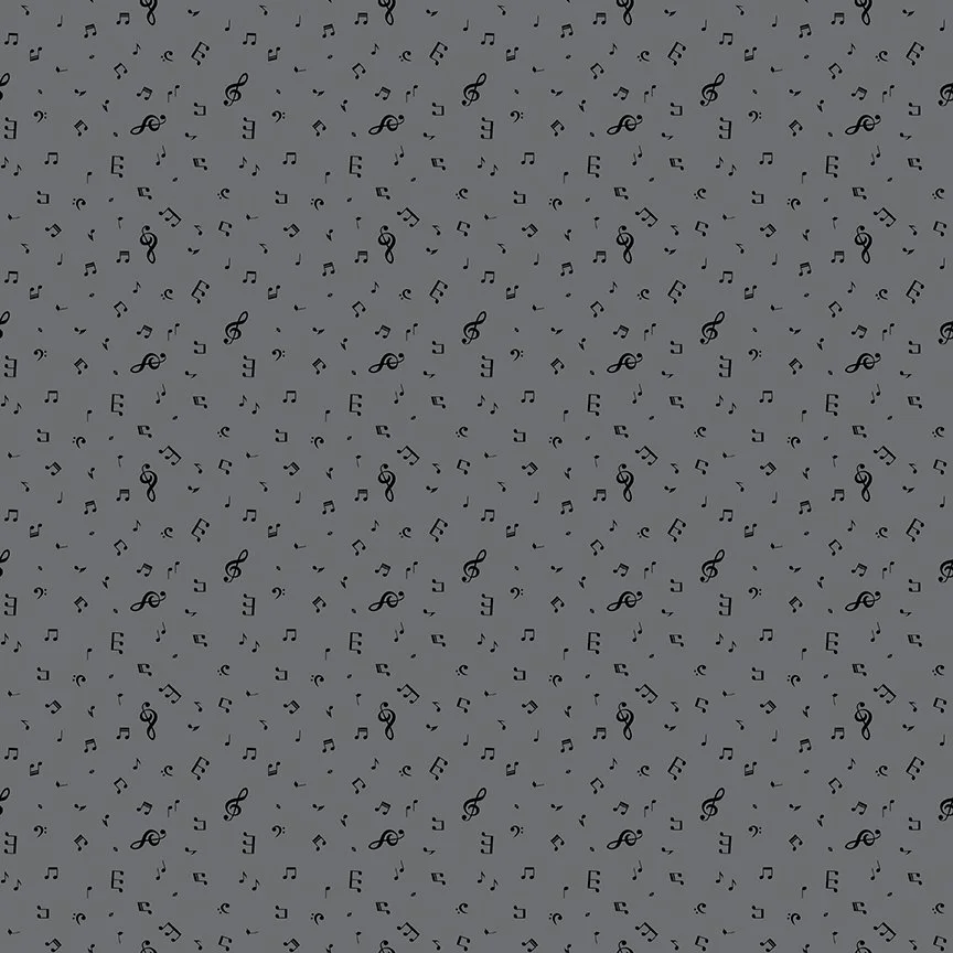 Blackout Notes Gray Yardage