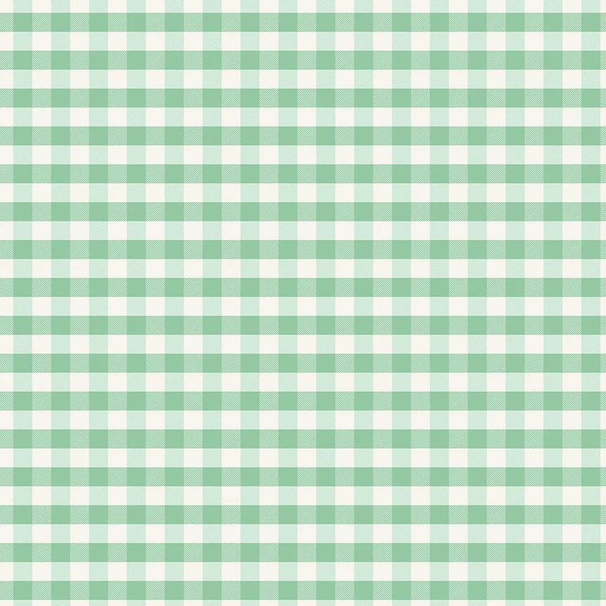 On the Farm Plaid Mint Flannel