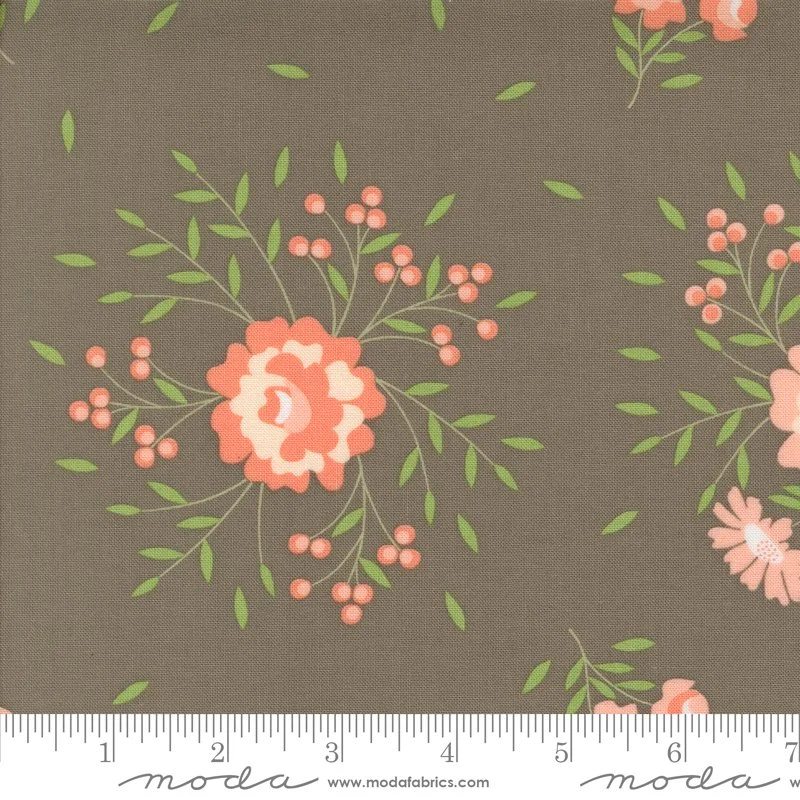 Abloom Springtime Rose Slate Yardage