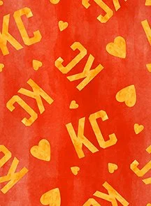 What a Catch KC Heart Toss Red Yardage