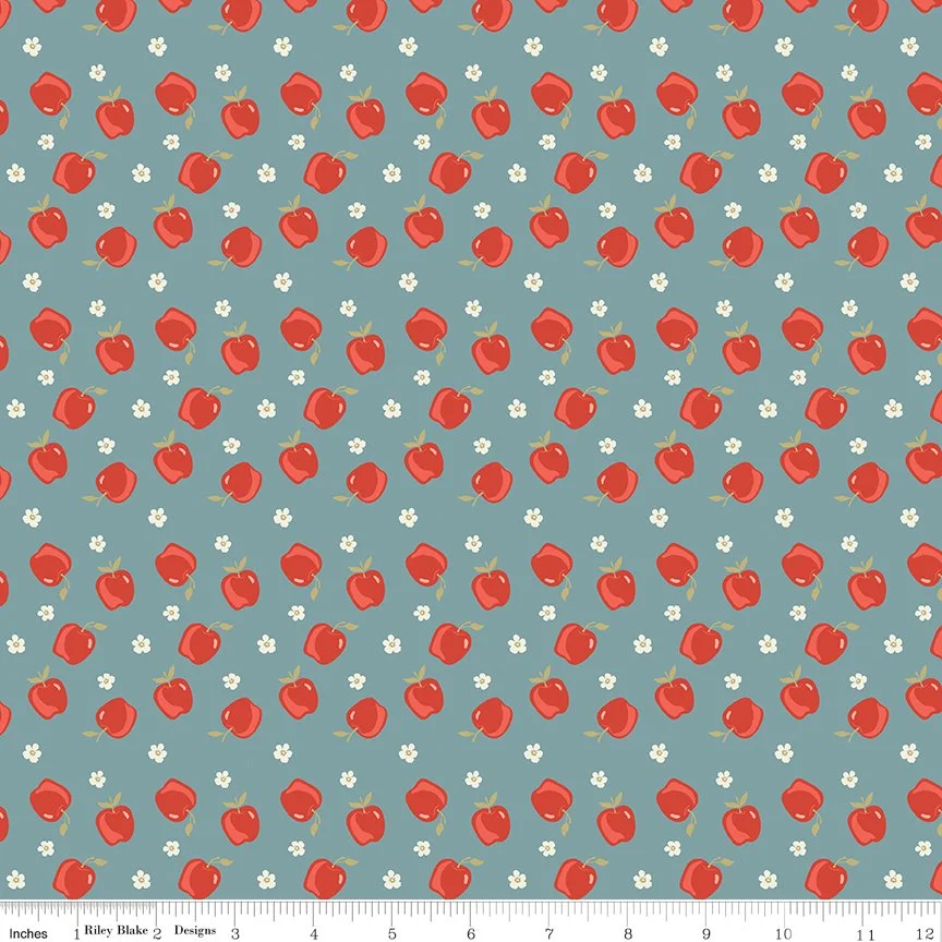 Vintage Charm Apples Stone Yardage