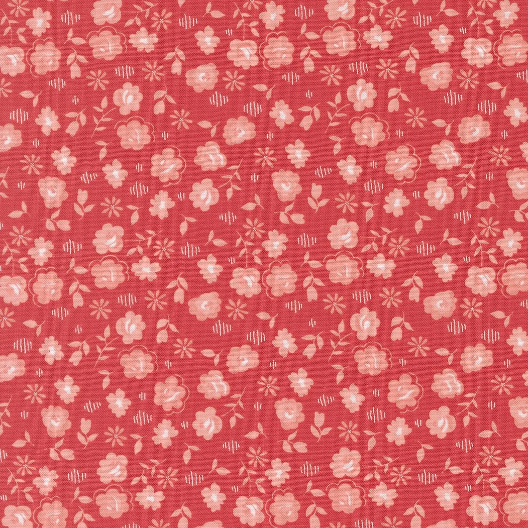Delightfully Yours Floral Geranium Yardage