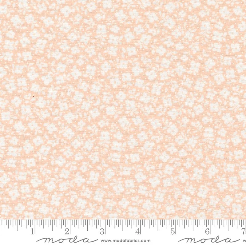 Dainty Meadow Tossed Petals Peachy Yardage