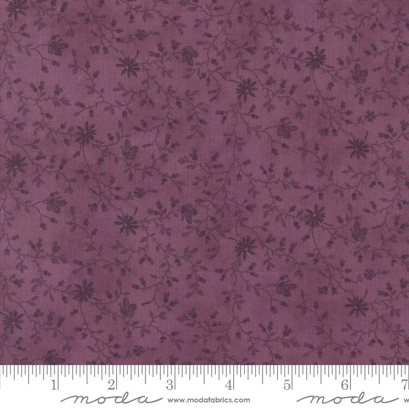 Lavender Fields Small Floral Pansy Yardage