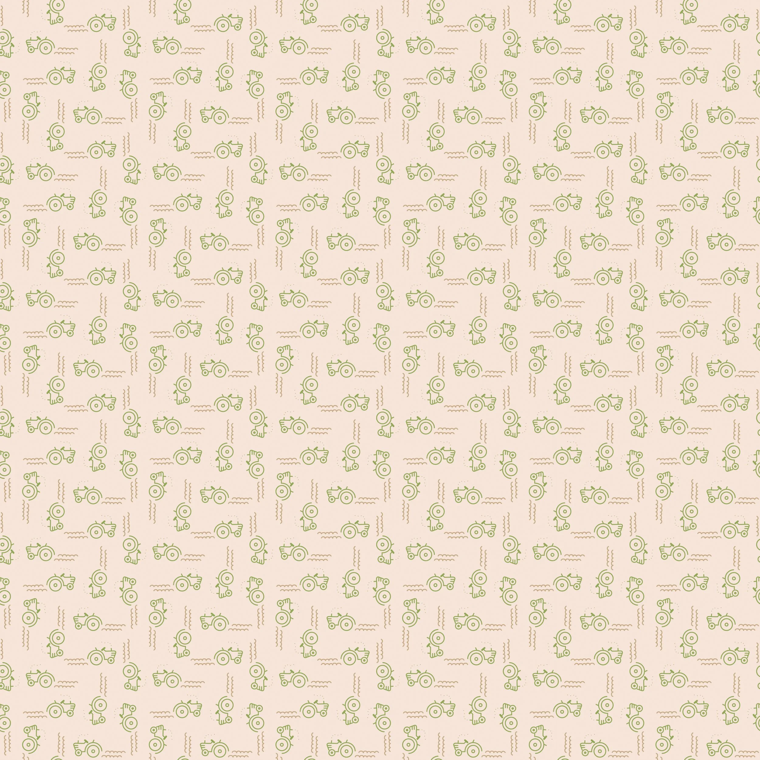 Farmer's Daughter Tractors Background Thyme Yardage