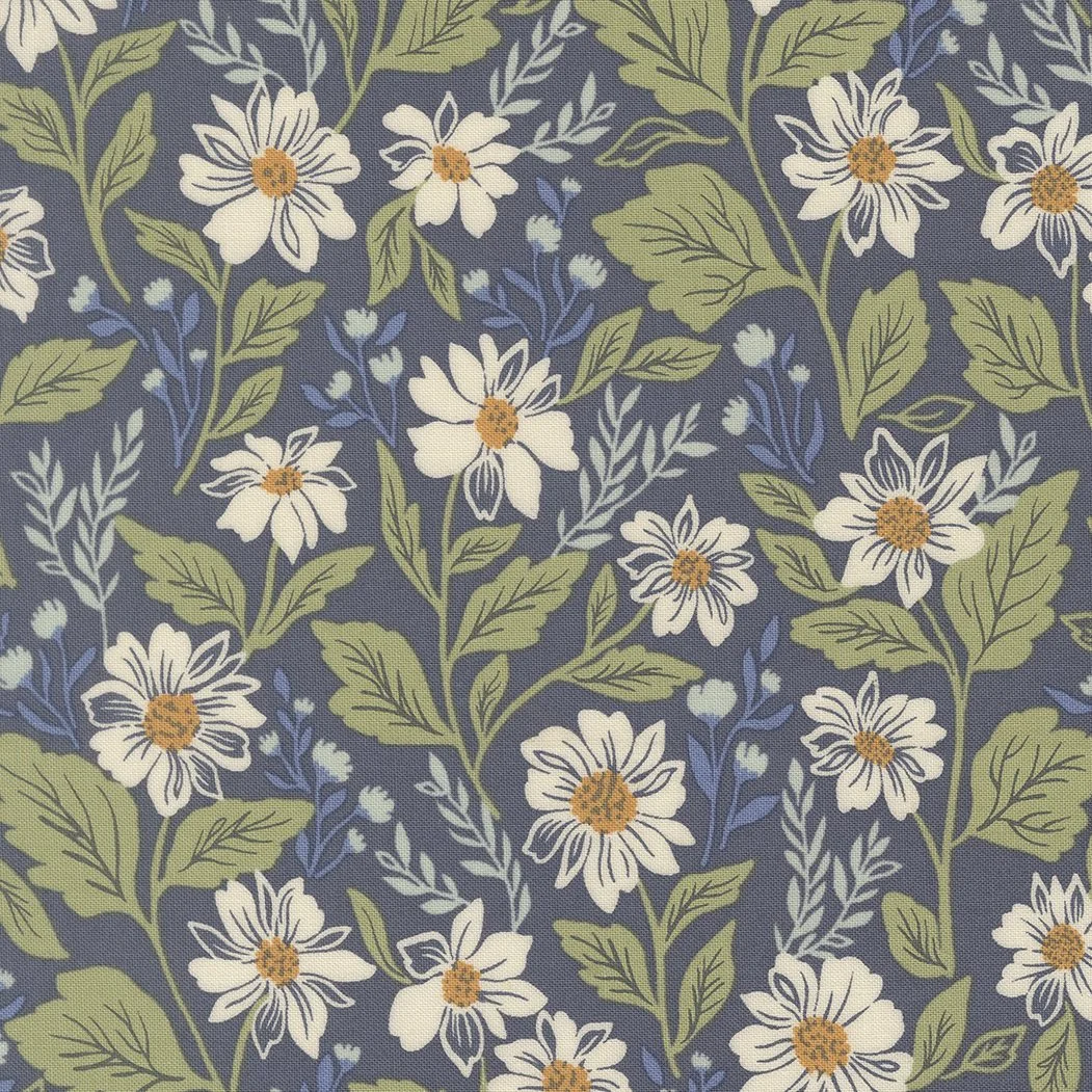 True Love Romance Blooms Twilight Yardage